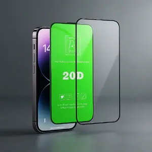 Screen protector Riff 20D for Apple iPhone 16 Black 0.3mm tempered glass