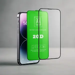 Защитное стекло Riff 20D для Apple iPhone 16 Pro Max, 0,3 мм, черное