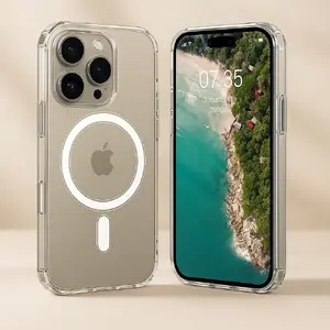 Silicone case Riff MagSafe for Apple iPhone 16 Pro — transparent