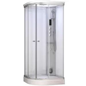 Shower cabin AMUE AC1080R White 100x80x217 cm — steam shower cabin, white finish