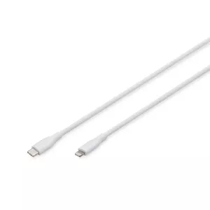 Digitus Lightning silicone connection cable USB-C - Lightning 0.5m white