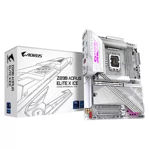Материнская плата GIGABYTE Z890 AORUS ELITE X ICE — Intel Z890, LGA 1851, ATX, DDR5, 4 DIMM, Wi‑Fi 7, 2.5Gb LAN, 5x M.2