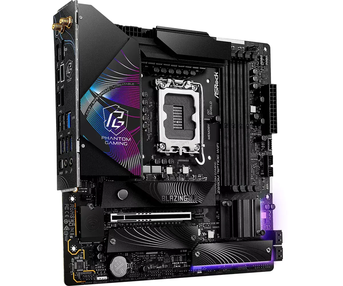 Материнская плата ASRock Phantom Gaming Z890M Riptide WiFi Photo 3