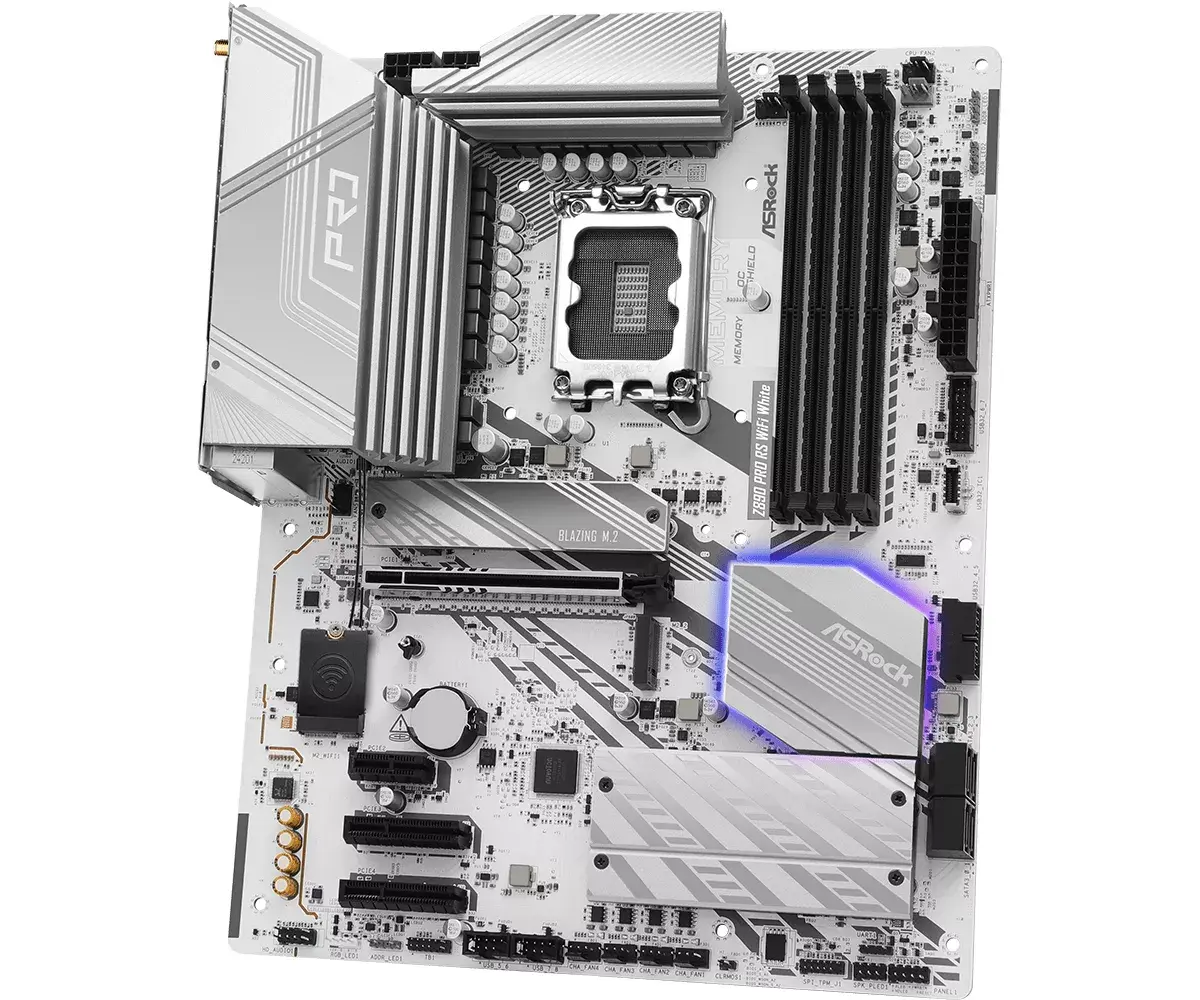 Материнская плата Asrock Z890 Pro RS WiFi White, 90-MXBQC0-A0UAYZ Photo 4