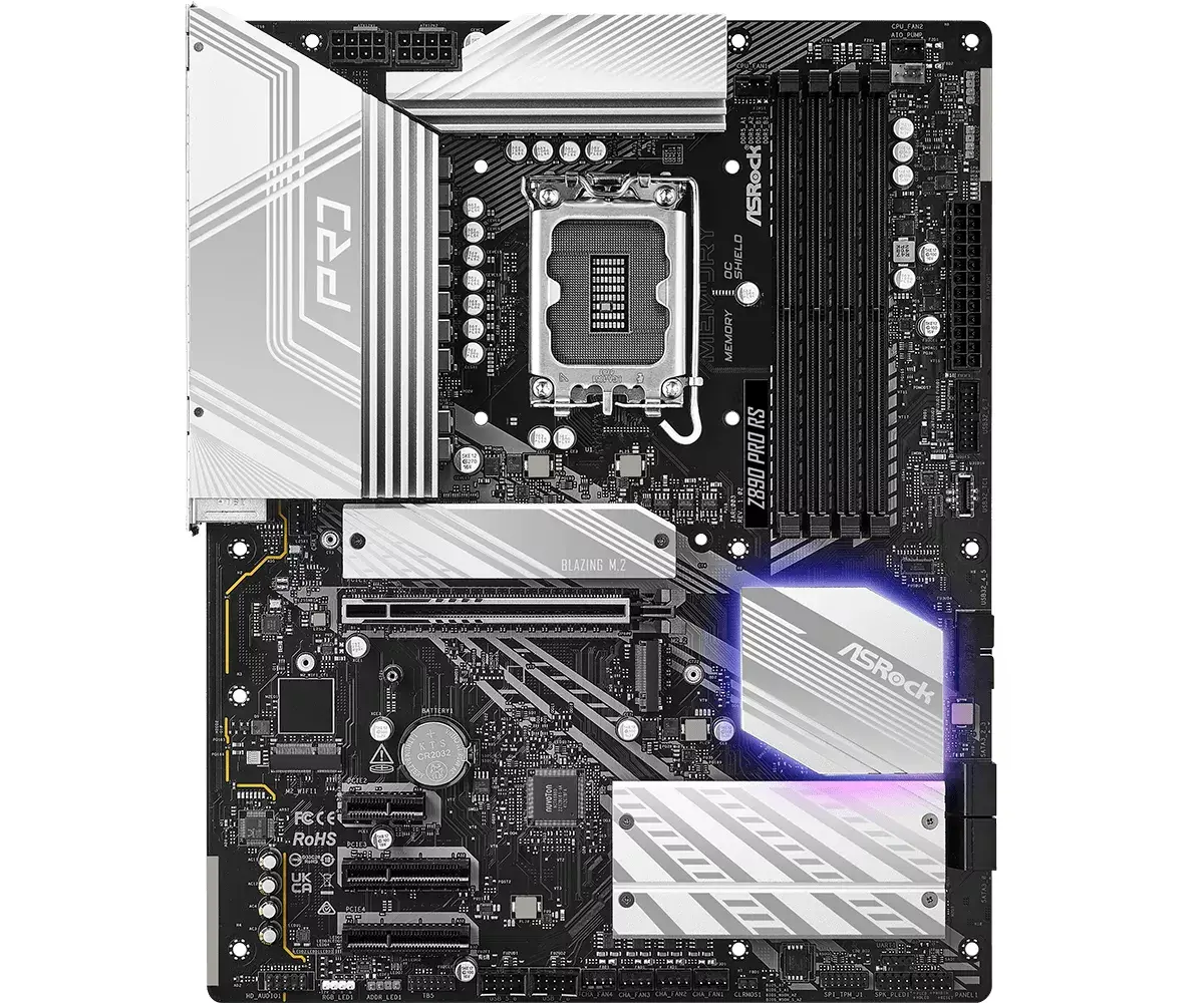Материнская плата ASRock Z890 Pro RS — LGA 1851 ATX Photo 2
