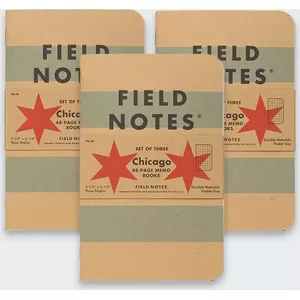 Paper notepad New Era Notes Field Notes Chicago Edition Kratka 3-pack (FN-28)