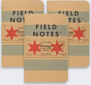 Paper notepad New Era Notes Field Notes Chicago Edition Kratka 3-pack (FN-28)