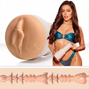 Masturbators Fleshlight Vanna Bardot — reālistiska maksts ieliktne, Superskin (TPE), kopējais garums 25 cm, noņemams ieliktnis
