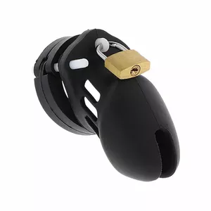 Chastity cock cage Hidden Desire D-241480 silicone size S black