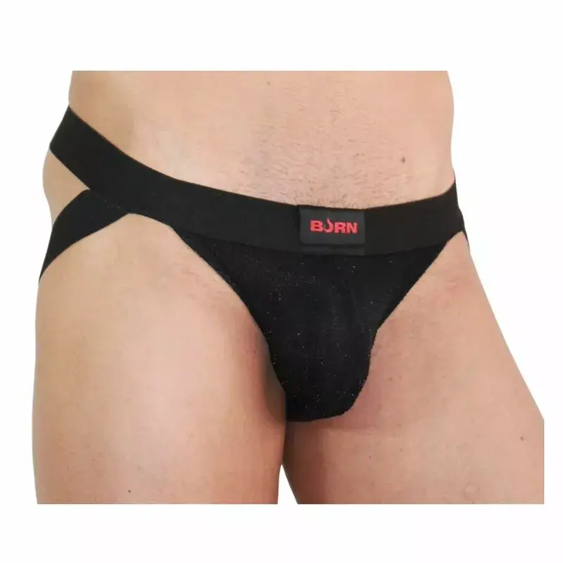 BURN Jockstrap BURN 003 Shiny Black S Photo 2
