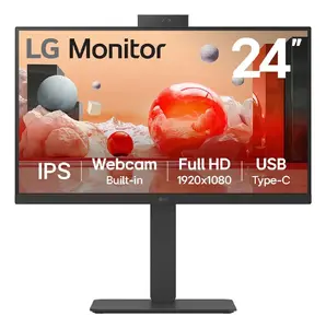 LG 24BA850-B компьютерный монитор 23.8 дюйма Full HD 1920 x 1080 IPS черный встроенные динамики USB-хаб VESA регулировка высоты