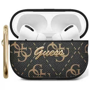 Защитный чехол для AirPods GUESS GUA2PG4GPK черный с 4G карабином