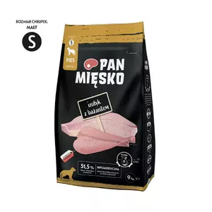Сухой корм для собак pan miĘsko Turkey with Pheasant S 9 кг — взрослые мелкие породы, единый животный белок, полнорационный