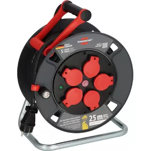 Кабельная катушка Brennenstuhl 9232250100 5 розеток 25 м Черный Красный