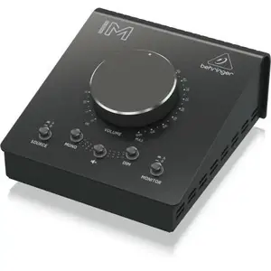 Passive Volume Controller Behringer STUDIO M for studio monitors — passive monitor controller, single-channel, compact