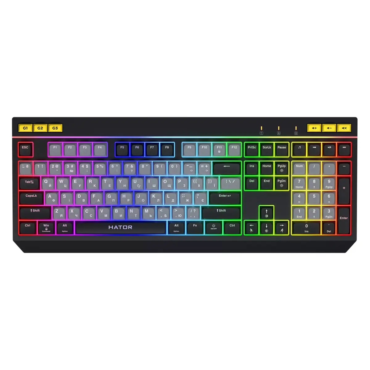 Клавиатура HATOR Icefall Gaming USB QWERTY US English Photo 3
