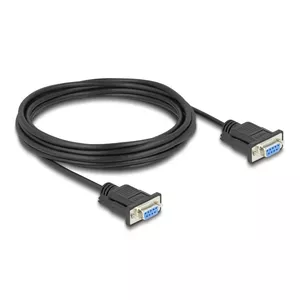 DeLOCK Serial Cable RS-232 D-Sub9 female to female 5 m Black