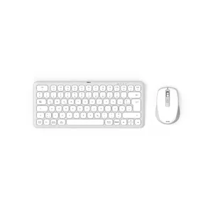 Hama WKM-500 Keyboard Mouse included Home USB RF Wireless Bluetooth QWERTZ German Grey White