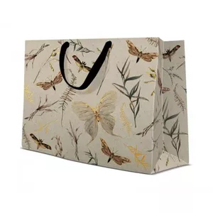 Gift bag Paw Decor Collection PL11AGB1020906 33.5x26.5x13 cm — moths print