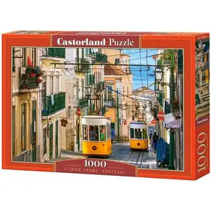 Пазл Castorland Lisbon Trams — 1000 деталей, городской сюжет, ширина 680 мм