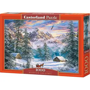 Пазл Castorland Mountain Christmas 1000 элементов, 680×470 мм, от 9 лет