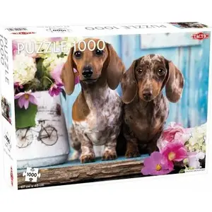 Пазл TACTIC Dashing Dachshunds 1000 деталей, 670×480 мм, от 9 лет