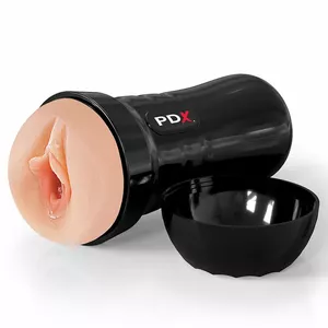 Мастурбатор PDX EXTREME Wet Pussies — самообеспечивающий смазкой фаллоимитатор из flesh-материала