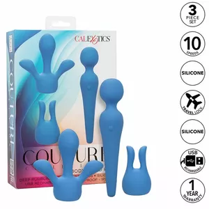 Массажер-волна CALEXOTICS Couture Kit с 10 режимами вибрации, синий