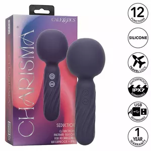 Vibrator massager CALEXOTICS CHARISMA SEDUCTION — 12 functions, 17.75×6.25 cm, purple