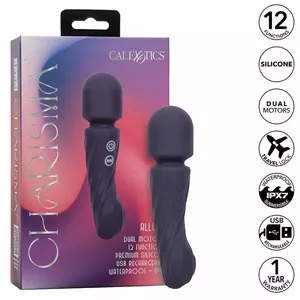 Vibrator massager CALEXOTICS Charisma Allure dual motor, 12 functions, 17.25×4.5 cm, purple