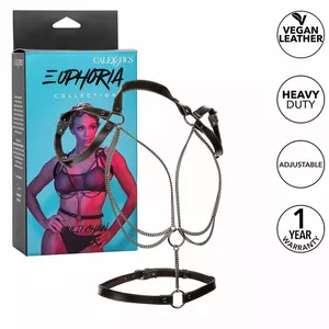 Harness CALEXOTICS Euphoria Multichain D-241474 adjustable design, metal chains, open fit