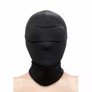 Aizklāts kapuces NS Novelties D-241505 — neilona pilna galvas kapuce, melna