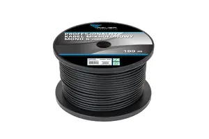 GEMBIRD 6mm Professional Mono Microphone Cable — 6 mm conductor, mono audio