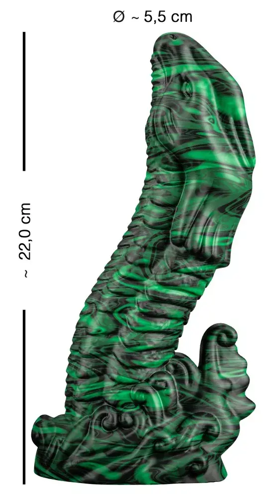 Dildo Beasty Cocks Lizard Peak силиконовый зелёный Photo 12