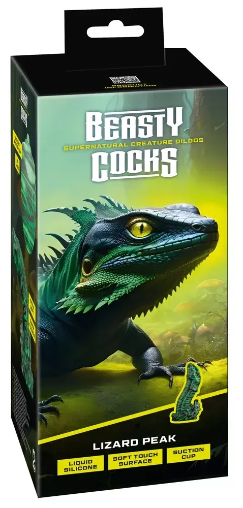 Dildo Beasty Cocks Lizard Peak силиконовый зелёный Photo 13