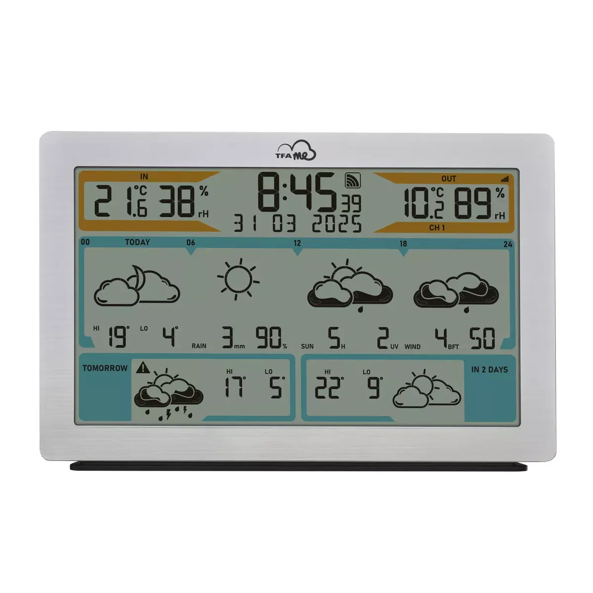 TFA-Dostmann TFA.me Серебряный LCD Батарейный Wi-Fi Photo 10