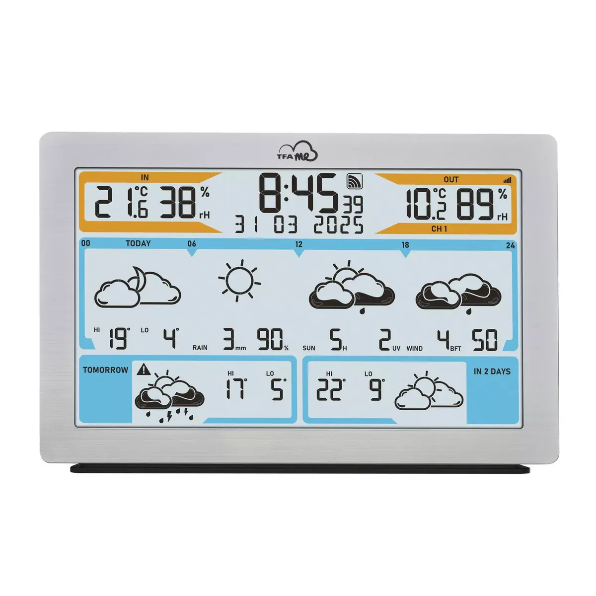 TFA-Dostmann TFA.me Серебряный LCD Батарейный Wi-Fi Photo 11