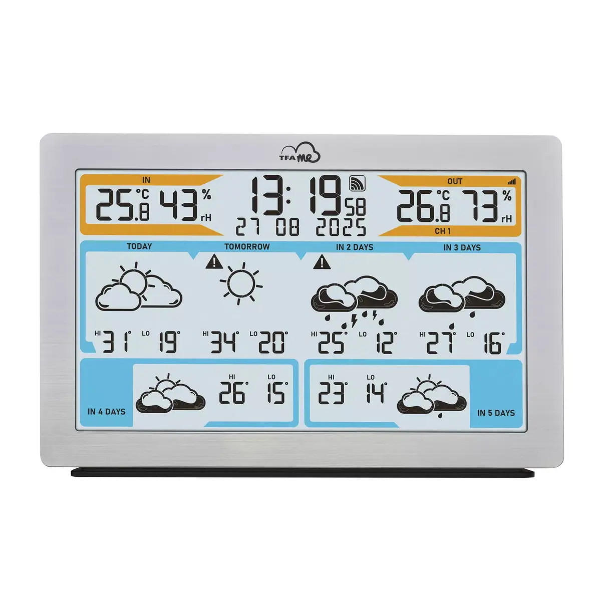 TFA-Dostmann TFA.me Серебряный LCD Батарейный Wi-Fi Photo 12