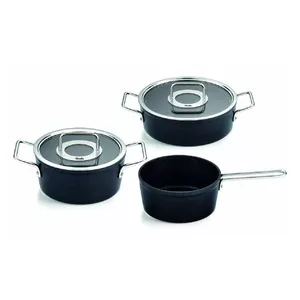 Mixed set Fissler Adamant pan set 3 pcs Anthracite Aluminium