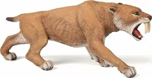 Papo Smilodon Figurine, Multicolour PVC Prehistoric Animal Model