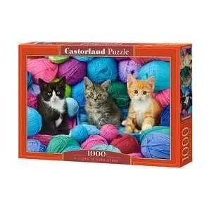 Пазл Castorland Kittens in Yarn Store 1000 деталей — 680×470 мм, 9+ лет