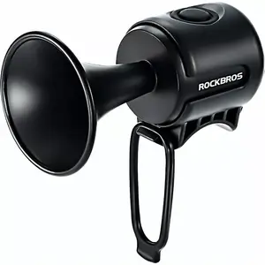 Velosipēda zvans Rockbros 34210002001 elektroniskais, melns