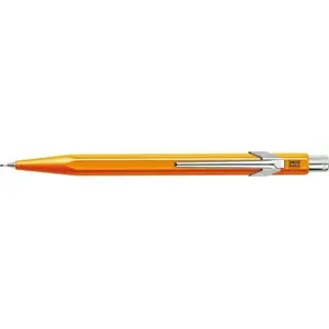 Mākslīgais zīmulis Caran d`Arche 844.030 0,7 mm, alumīnija korpuss, oranžs, melns vads