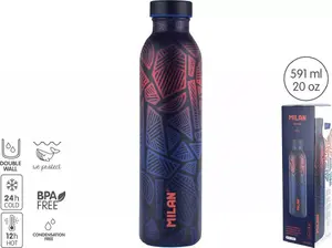 Thermal Bottle Milan Fit 591 ml by Milan, blue