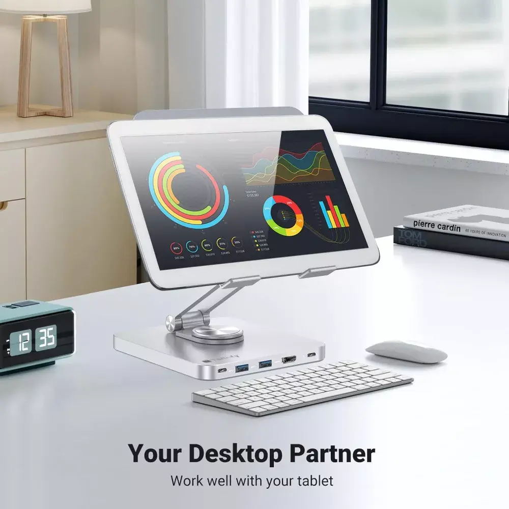 Tablet stand Techly 8-in-1 USB-C Hub Docking Station Photo 8