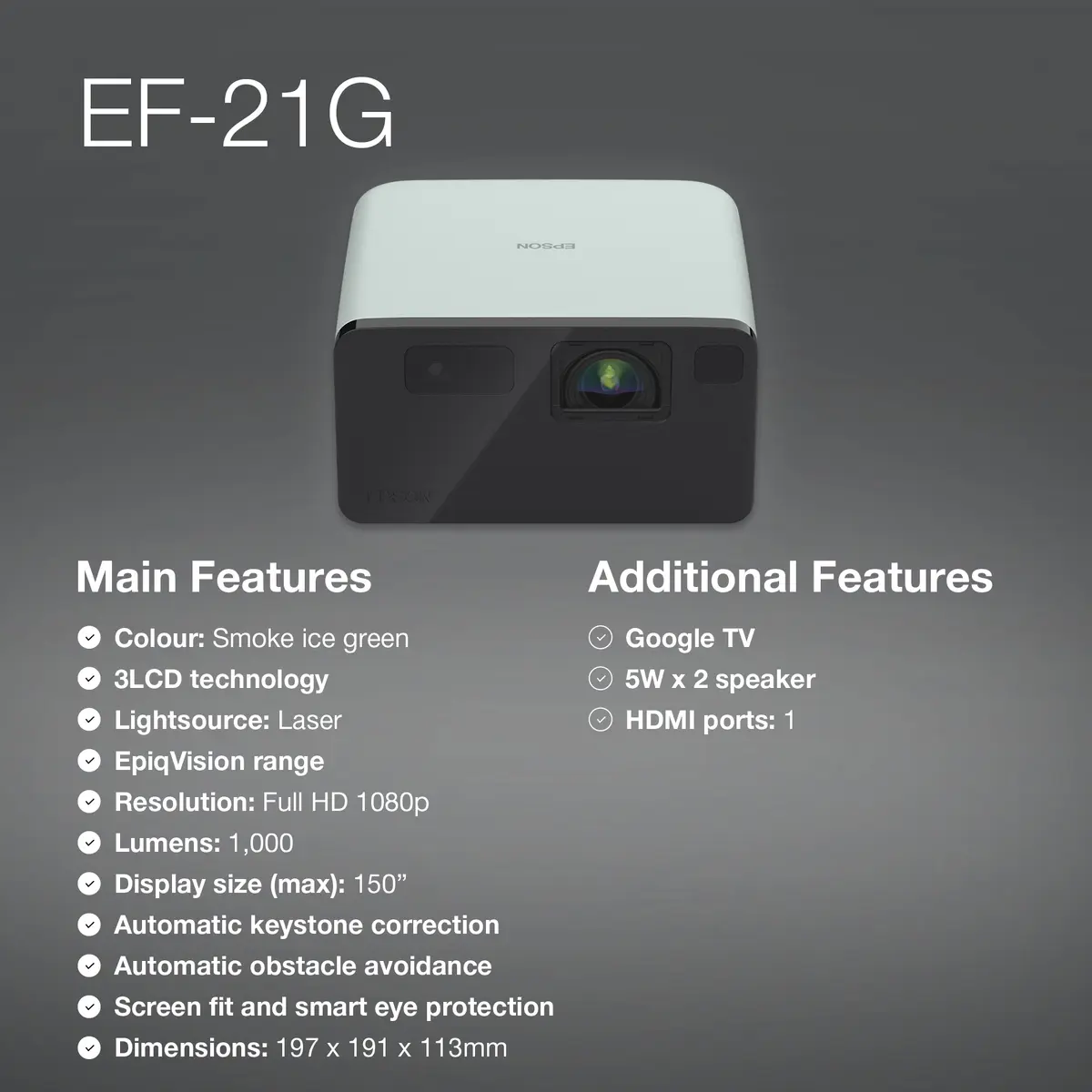 Лазерный проектор Epson EF-21G Photo 10