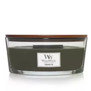 WoodWick Frasier Fir Wax Candle Ellipse Grey in Glass Holder
