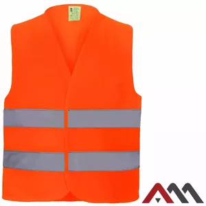 High-visibility Signal Vest Art.Master 9735350 Size S Orange, reflective strips
