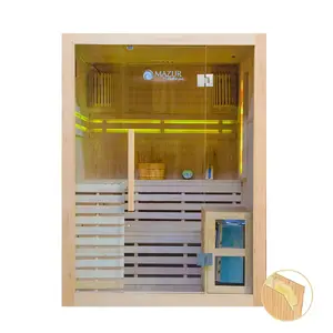 Dry sauna AMUE AMO-EA3S XL for 3 persons, dimensions 150×150×200 cm