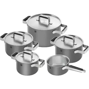 Набор посуды ZWILLING PURE 5 кастрюль, нержавеющая сталь, совместим с индукцией